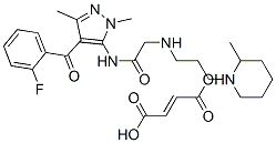 CAS#: 85723-21-3， But-2-Enedioic Acid, N-[4-(2-Fluorobenzoyl)-2,5-Dimethyl-Pyrazol-3-Yl]-2-[3-(2-Methyl-1-Piperidyl)Propylamino]Acetamide