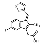 CAS#: 857250-95-4， [(1Z)-5-Fluoro-2-methyl-1-(3-thienylmethylene)-1H-inden-3-yl]acetic acid