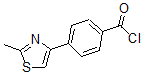 structure of CAS# 857283-93-3, 4-(2-Methyl-4-Thiazolyl)-Benzoyl Chloride;4-(2-Methyl-1,3-Thiazol-4-Yl)Benzoyl Chloride, Tech;4-(2-METHYL-1,3-THIAZOL-4-YL)BENZOYL CHLORIDE