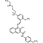 CAS#: 85750-20-5， 2-{[3-({2-Hydroxy-3-[(4-methoxyphenyl)carbamoyl]-1-naphthyl}diazenyl)-4-methoxyphenyl]sulfonyl}ethyl propionate