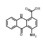 CAS#: 857616-10-5， 1-Amino-9-oxo-9,10-dihydro-4-acridinecarboxylic acid