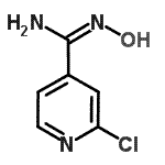 结构式 CAS# 857653-85-1, 2-氯-N-羟基-4-吡啶甲脒