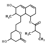 CAS#: 85798-96-5， 6-Hydroxy-8-[2-(4-hydroxy-6-oxotetrahydro-2H-pyran-2-yl)ethyl]-7-methyl-1,2,6,7,8,8a-hexahydro-1-naphthalenyl 2-methylbutanoate