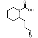 CAS#: 858262-84-7， 2-(3-Oxopropyl)-1-piperidinecarboxylic acid