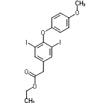 CAS#: 85828-82-6， Ethyl [3,5-diiodo-4-(4-methoxyphenoxy)phenyl]acetate