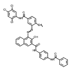 CAS#: 85851-58-7， N-[4-(Benzoylamino)phenyl]-3-hydroxy-4-({2-methyl-5-[(2,4,5-trichlorophenyl)carbamoyl]phenyl}diazenyl)-2-naphthamide
