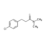 CAS#: 858783-59-2， 3-(4-Chlorophenyl)-N,N-dimethylpropanethioamide