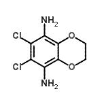 CAS#: 858789-95-4， 6,7-Dichloro-2,3-dihydro-1,4-benzodioxine-5,8-diamine