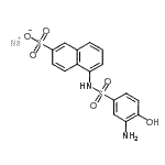 CAS#: 85895-79-0， Sodium 5-{[(3-amino-4-hydroxyphenyl)sulfonyl]amino}-2-naphthalenesulfonate