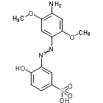 CAS#: 85895-89-2， 3-[(4-Amino-2,5-dimethoxyphenyl)diazenyl]-4-hydroxybenzenesulfonic acid