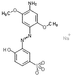 CAS#: 85895-90-5， Sodium 3-[(4-amino-2,5-dimethoxyphenyl)diazenyl]-4-hydroxybenzenesulfonate