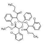 CAS#: 85905-74-4， Ethyl 2,6-bis(2-chlorophenyl)-4-[1-(2-chlorophenyl)-2-ethoxy-2-oxoethoxy]-7-oxo-4-phenyl-3,5,8-trioxa-4-siladecan-1-oate