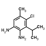 CAS#: 859449-38-0， 4-Chloro-3-isopropyl-5-methyl-1,2-benzenediamine