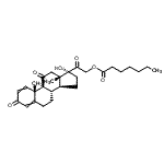 CAS#: 85959-59-7， 17-Hydroxy-3,11,20-trioxopregna-1,4-dien-21-yl heptanoate