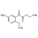 structure of CAS# 859775-82-9, Ethyl (2-methoxy-5-methylphenyl)(oxo)acetate;Ethyl 2-methoxy-5-methylbenzoylformate;MFCD09801429