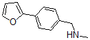 structure of CAS# 859850-67-2, 4-(2-Furanyl)-N-Methyl-Benzenemethanamine;N-[4-(2-Furyl)Benzyl]-N-Methylamine 95%;N-[4-(2-FURYL)BENZYL]-N-METHYLAMINE;4-(Fur-2-Yl)-N-Methylbenzylamine