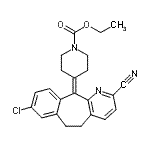 CAS#: 860010-31-7， Ethyl 4-(8-chloro-2-cyano-5,6-dihydro-11H-benzo[5,6]cyclohepta[1,2-b]pyridin-11-ylidene)-1-piperidinecarboxylate
