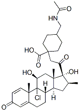 CAS#: 86022-88-0， 9-Chloro-11beta,17-Dihydroxy-16beta-Methylpregna-1,4-Diene-3,20-Dione 21(trans)-[4-(Acetamidomethyl)Cyclohexane-1-Carboxylate]