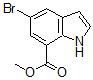 structure of CAS# 860624-89-1, 5-Bromo-1H-Indole-7-carboxylic Acid Methyl Ester;5-Bromo-1H-Indol-7-Carboxylic Acid Methyl Ester;5-BROMO INDOLE-7-CARBOXYLIC ACID METHYL ESTER;Methyl 5-Bromo-1H-Indole-7-Carboxylate