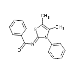 CAS#: 860683-32-5， N-[(2Z)-4,5-Dimethyl-3-phenyl-1,3-thiazol-2(3H)-ylidene]benzamide