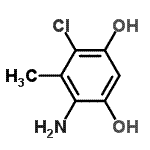 CAS#: 861202-95-1， 4-Amino-6-chloro-5-methyl-1,3-benzenediol