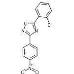 结构式 CAS# 861238-44-0, 5-(2-氯苯基)-3-(4-硝基苯基)-1,2,4-恶二唑
