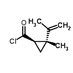 CAS#: 86133-44-0， (1R,2R)-2-Isopropenyl-2-methylcyclopropanecarbonyl chloride
