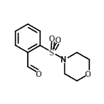 结构式 CAS# 862500-24-1, 2-(4-吗啉基磺酰基)苯甲醛