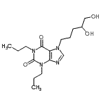 CAS#: 86257-08-1， 7-(4,5-Dihydroxypentyl)-1,3-dipropyl-3,7-dihydro-1H-purine-2,6-dione