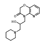 CAS#: 86267-11-0， 4-[2-Hydroxy-3-(1-piperidinyl)propyl]-2H-pyrido[3,2-b][1,4]oxazin-3(4H)-one