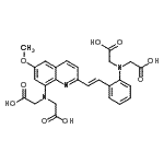 CAS#: 86277-62-5， [{2-[(E)-2-{8-[Bis(carboxymethyl)amino]-6-methoxy-2-quinolinyl}vinyl]phenyl}(carboxymethyl)amino]acetic acid