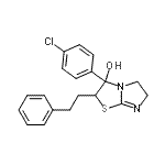 CAS#: 86346-78-3， 3-(4-Chlorophenyl)-2-(2-phenylethyl)-2,3,5,6-tetrahydroimidazo[2,1-b][1,3]thiazol-3-ol