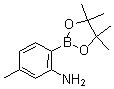 结构式 CAS# 863578-36-3, 2-氨基-4-甲基苯硼酸频哪醇酯