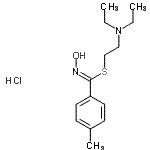 CAS#: 86387-53-3， (NE)-N-[2-diethylaminoethylsulfanyl-(4-methylphenyl)methylidene]hydroxylamine hydrochloride