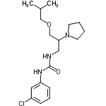 CAS#: 86398-88-1， 1-(3-Chlorophenyl)-3-[3-isobutoxy-2-(1-pyrrolidinyl)propyl]urea