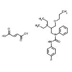 CAS#: 86398-92-7， 1-[2-(Diethylamino)-3-propoxypropyl]-3-(4-fluorophenyl)-1-phenylurea (2E)-2-butenedioate (1:1)