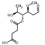 CAS#: 86402-44-0， 4-O-(3-Carboxypropanoyl)-2,6-dideoxy-3-O-methyl-L-lyxo-hexose