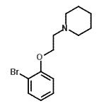 结构式 CAS# 864424-01-1, 1-[2-(2-溴苯氧基)乙基]哌啶