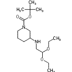 CAS#: 864684-93-5， 2-Methyl-2-propanyl 3-[(2,2-diethoxyethyl)amino]-1-piperidinecarboxylate