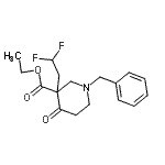 CAS#: 864685-19-8， Ethyl 1-benzyl-3-(2,2-difluoroethyl)-4-oxo-3-piperidinecarboxylate