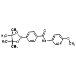 CAS#: 864759-41-1， N-(6-Methoxy-3-pyridinyl)-4-(4,4,5,5-tetramethyl-1,3,2-dioxaborolan-2-yl)benzamide