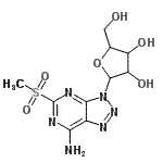 CAS#: 86480-37-7， 5-(Methylsulfonyl)-3-pentofuranosyl-3H-[1,2,3]triazolo[4,5-d]pyrimidin-7-amine