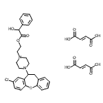 CAS#: 86490-09-7， 2-[4-(8-Chloro-10,11-dihydrodibenzo[b,f]thiepin-10-yl)-1-piperazinyl]ethyl hydroxy(phenyl)acetate (2E)-2-butenedioate (1:2)
