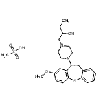 CAS#: 86499-12-9， 1-{4-[8-(Methylsulfanyl)-10,11-dihydrodibenzo[b,f]thiepin-10-yl]-1-piperazinyl}-2-butanol methanesulfonate (1:1)