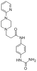 CAS#: 86523-79-7， N-[4-[(Aminocarbonyl)Amino]Phenyl]-4-(2-Pyridinyl)-1-Piperazinepropanamide