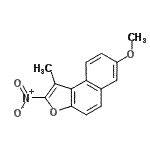 CAS#: 86539-71-1， 7-Methoxy-1-methyl-2-nitronaphtho[2,1-b]furan