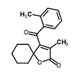 CAS#: 86560-12-5， 3-Methyl-4-(2-methylbenzoyl)-1-oxaspiro[4.5]dec-3-en-2-one