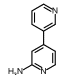 structure of CAS# 865604-20-2, 3,4'-Bipyridin-2'-amine;2-Amino-4-(3-pyridyl)pyridine;4-(3-pyridyl)-2-pyridylamine;4-(Pyridin-3-yl)pyridin-2-amine