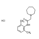 CAS#: 86574-32-5， 2-(1-Azepanyl)-N-(2,6-dimethylphenyl)acetamide hydrochloride (1:1)