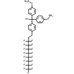 CAS#: 865758-47-0， [4-(3,3,4,4,5,5,6,6,7,7,8,8,9,9,10,10,10-Heptadecafluorodecyl)phenyl][bis(4-methoxyphenyl)]methanol